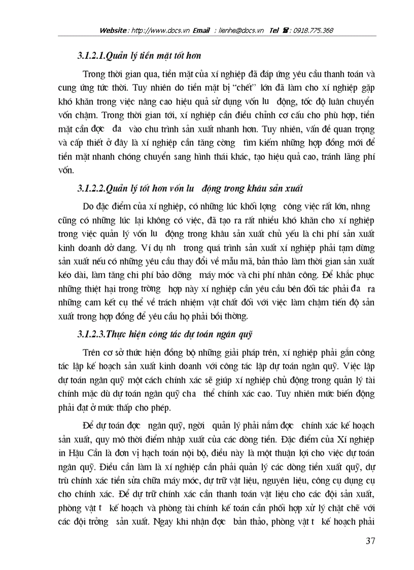 image for page Một số giải pháp nâng cao hiệu quả sử dụng vốn tại Xí nghiệp in Hậu Cần
