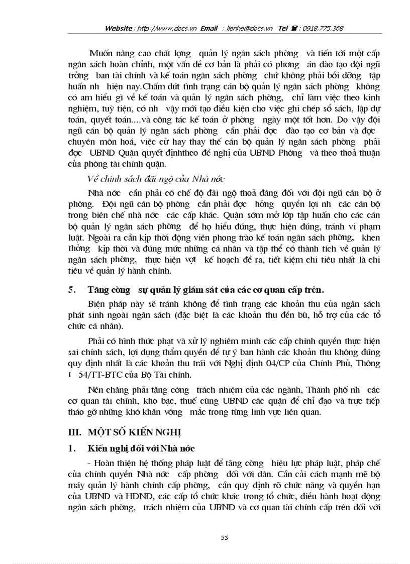 image for page Một số giải pháp nhằm tăng cường công tác quản lý ngân sách Nhà nước cấp phường trên địa bàn quận Hai Bà Trưng