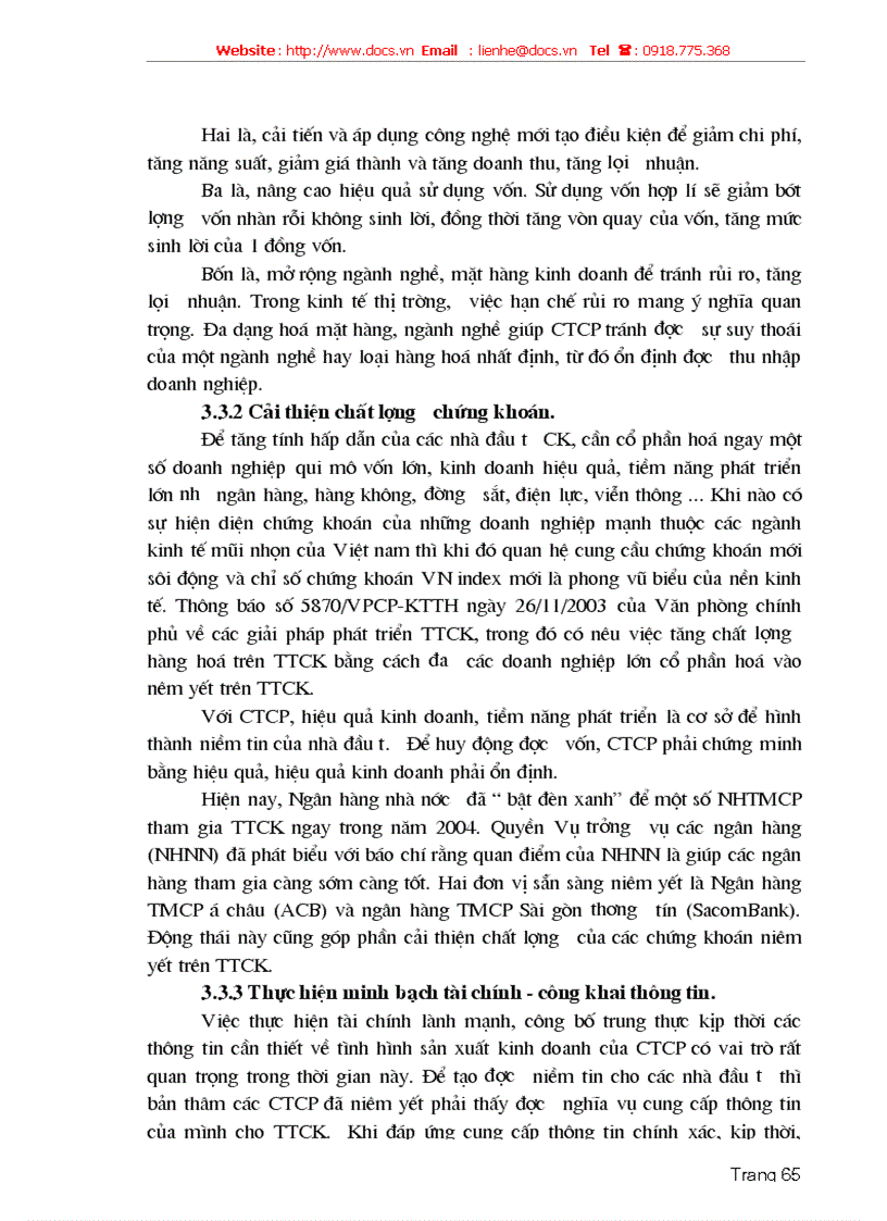 image for page Giải pháp tăng cường huy động vốn của công ty cổ phần trên thị trường chứng khoán Việt Nam