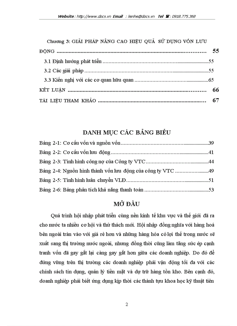 Nguyên nhân làm giảm hiệu quả sử dụng vốn lưu động và đề xuất giải pháp nâng cao hiệu quả sử dụng vốn lưu động