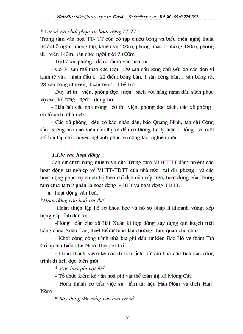 image for page Tìm hiểu văn hóa trung tâm văn hoá thông tin thể thao thị xã Móng Cái