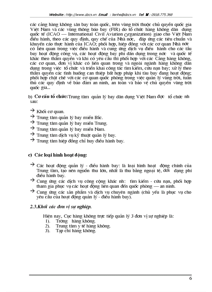 image for page Chức năng nhiệm vụ và cơ cấu tổ chức của cục hàng khễng dân dụng việt nam