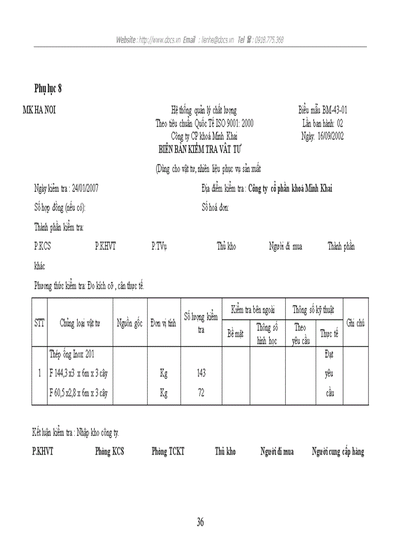 image for page Hoàn thiện công tác kế toán nguyên vật liệu tại công ty cổ phần khoá Minh Khai