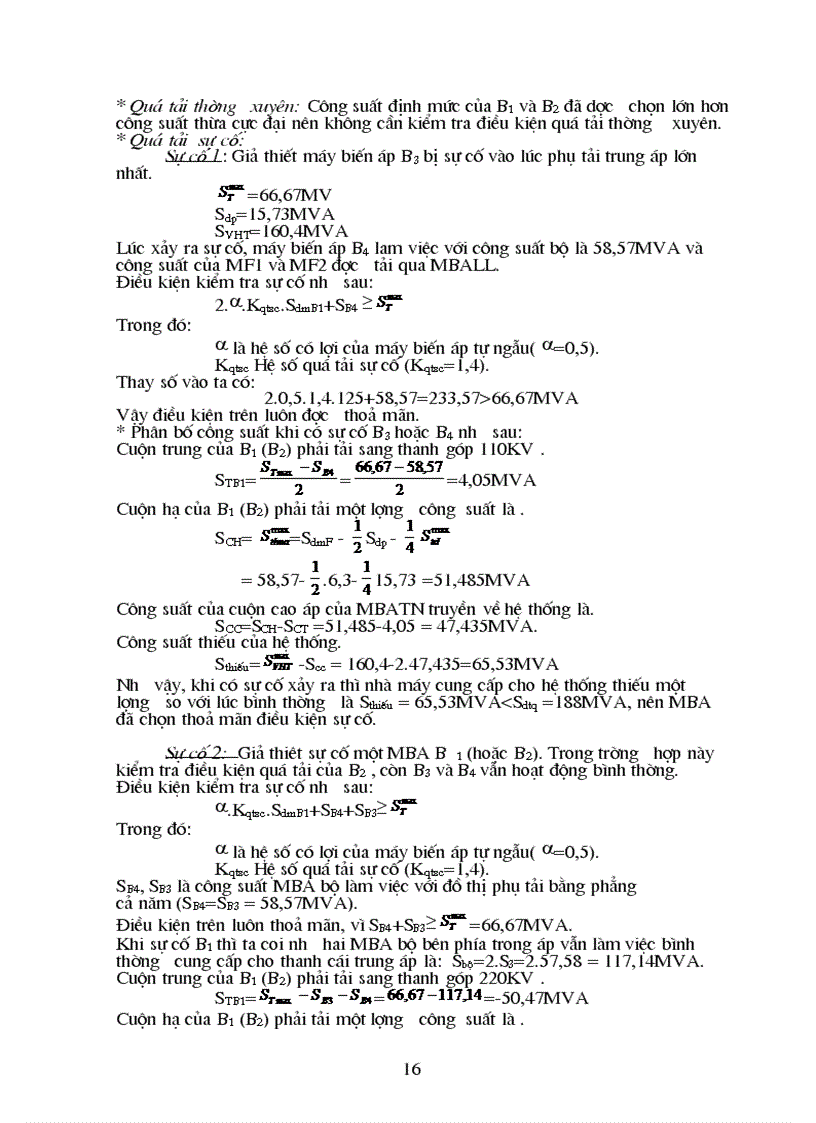 image for page Tính toán phụ tải và cân bằng công suất