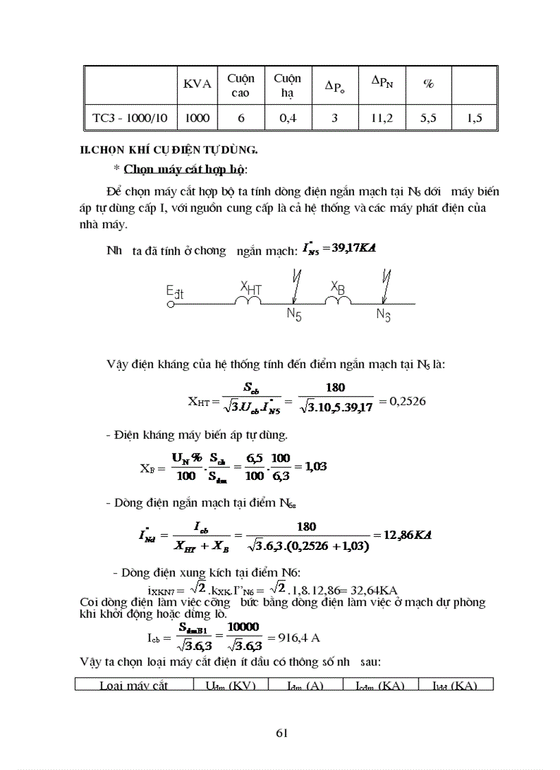 image for page Tính toán phụ tải và cân bằng công suất