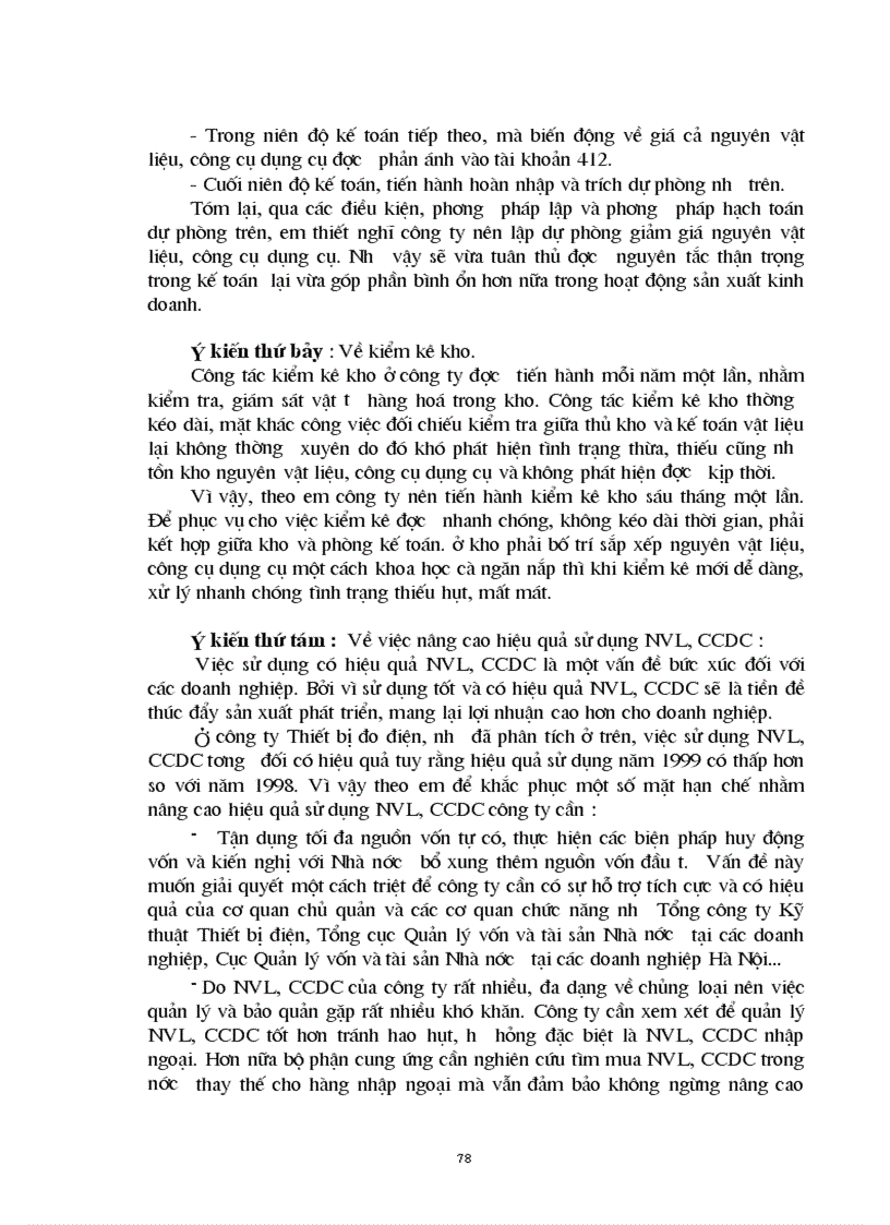 image for page Ổchức hạch toán nguyên vật liệu công cụ dụng cụ tại Công ty Thiết bị đo điện