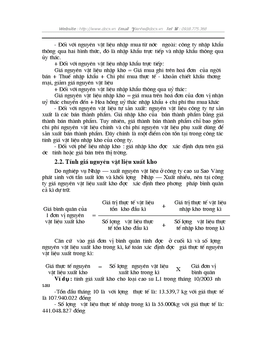 image for page Hạch toán nguyên vật liệu với việc nâng cao hiệu quả sử dụng vốn lưu động tại công ty cao su Sao Vàng