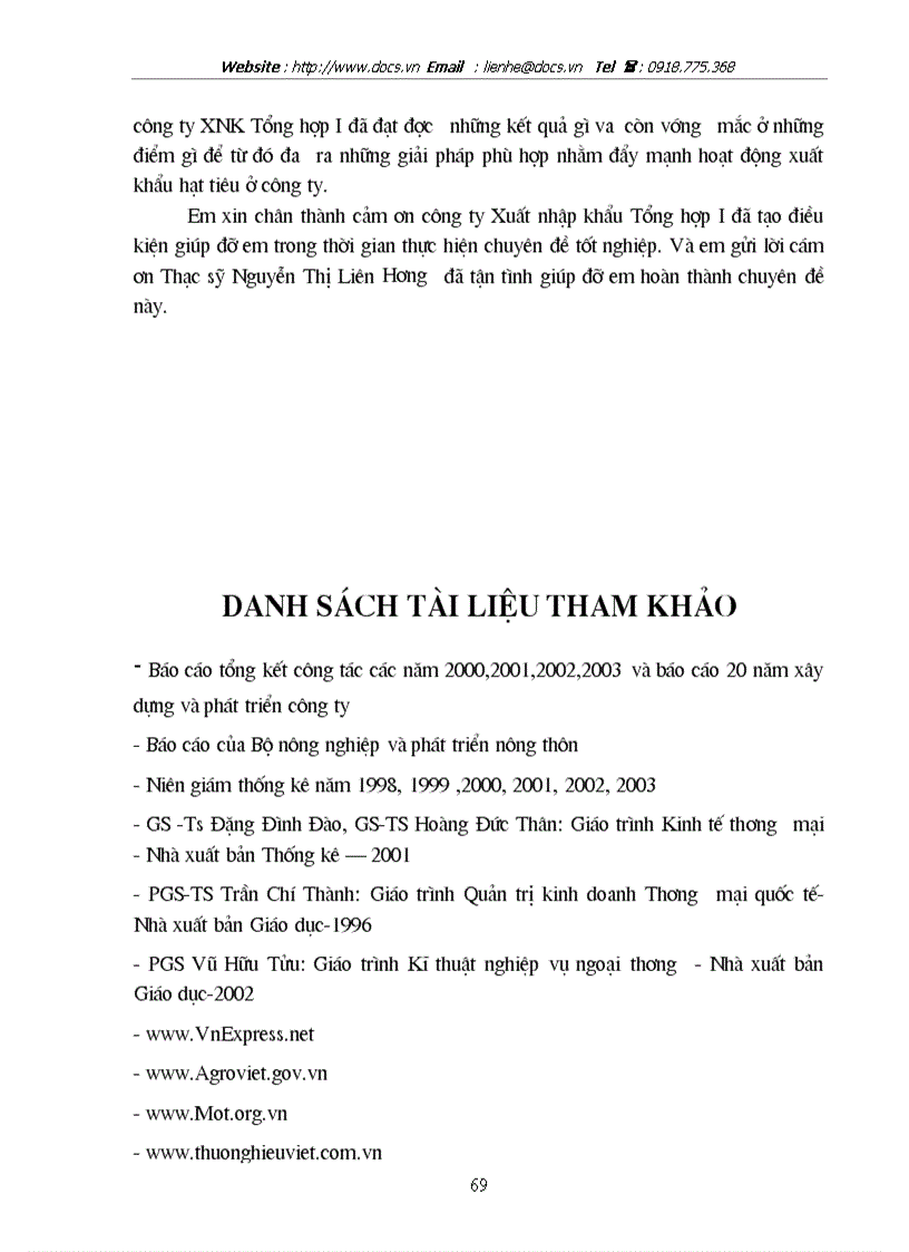 image for page Một số biện pháp thúc đẩy hoạt động xuất khẩu hạt tiêu ở công ty XNK Tổng hợp I