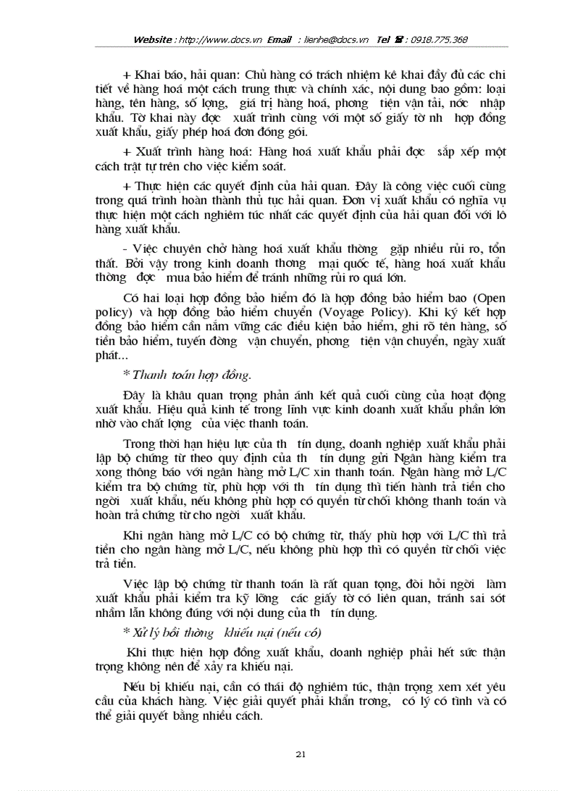 image for page Một số biện pháp cơ bản nhằm đẩy mạnh xuất khẩu sản phẩm ong ở Công ty ong Trung ương