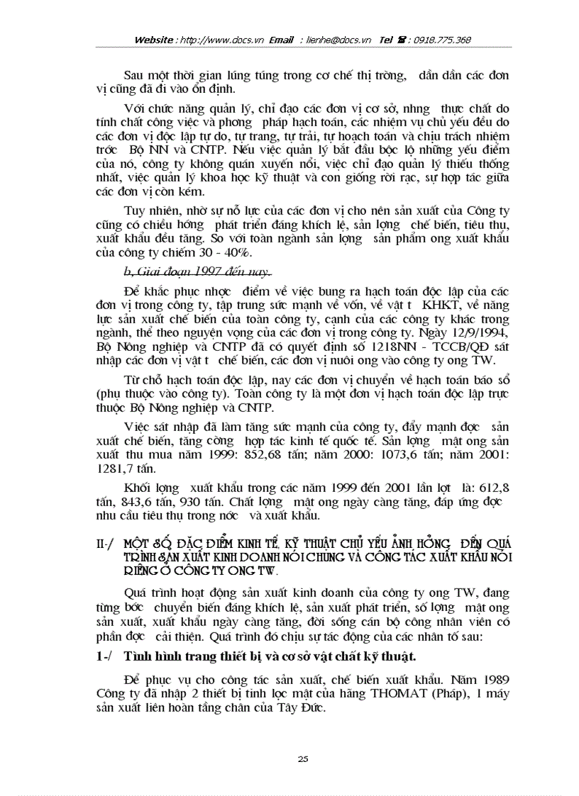 image for page Một số biện pháp cơ bản nhằm đẩy mạnh xuất khẩu sản phẩm ong ở Công ty ong Trung ương