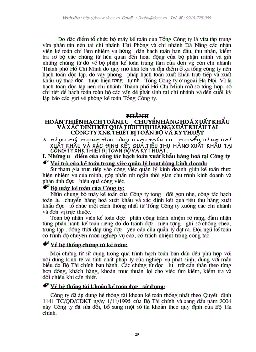 image for page Thực trạng và giải pháp hoàn thiện hạch toán lưu chuyển hàng hoá xuất khẩu và xác định kết quả tiêu thụ hàng xuất khẩu tại Cty XNK Thiết bị toàn bộ
