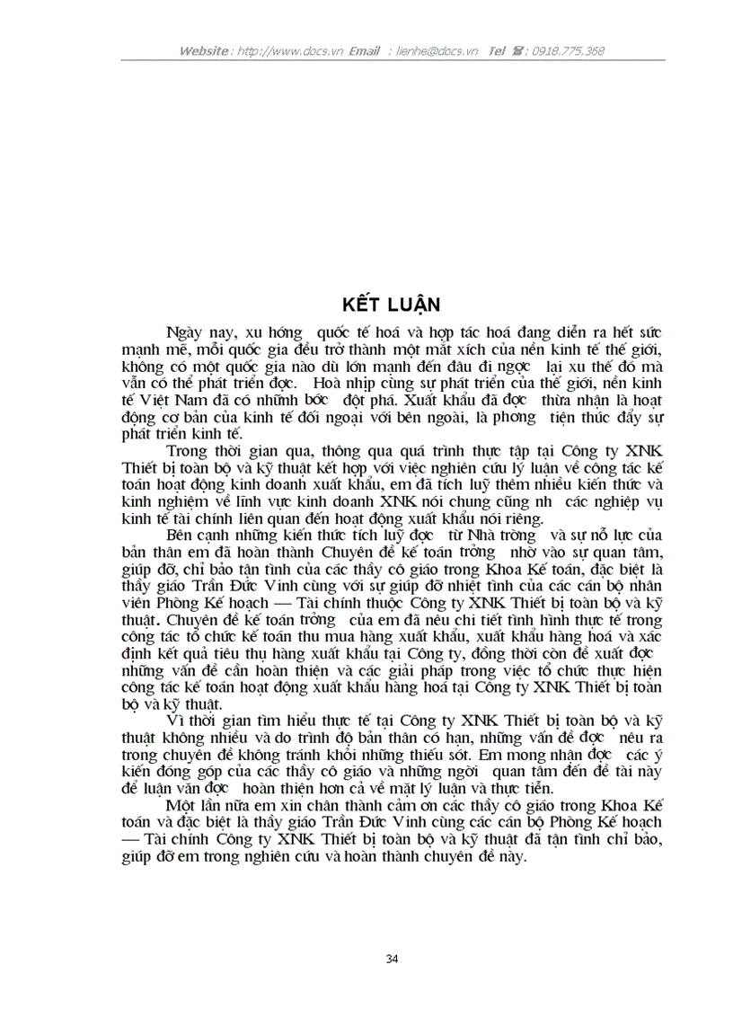 image for page Thực trạng và giải pháp hoàn thiện hạch toán lưu chuyển hàng hoá xuất khẩu và xác định kết quả tiêu thụ hàng xuất khẩu tại Cty XNK Thiết bị toàn bộ