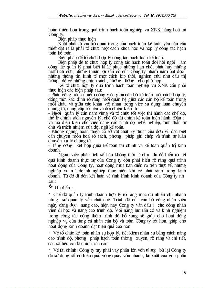 image for page Báo cáo thực tập tổng hợp tại Công ty Xuất nhập khẩu và Đầu tư IMEXIN