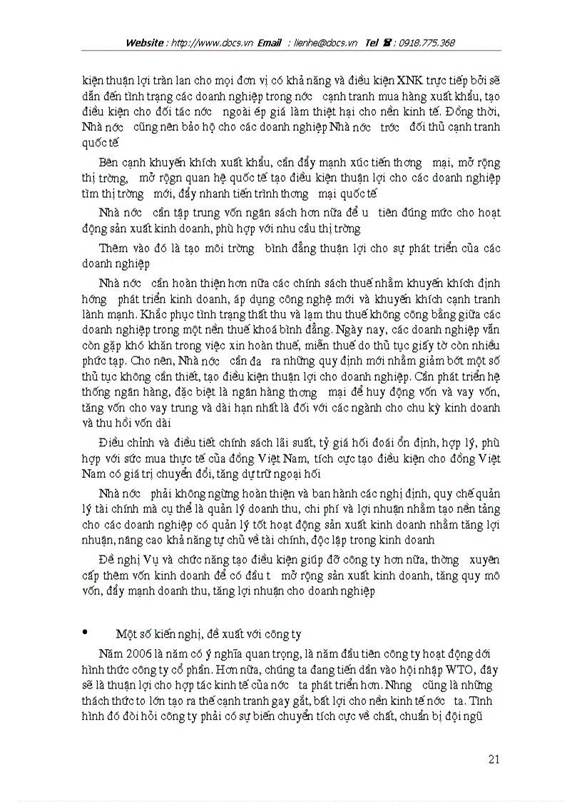 image for page Báo cáo tổng hợp tại công ty xuất nhập khẩu Tạp phẩm Hà Nội TOCONTAP