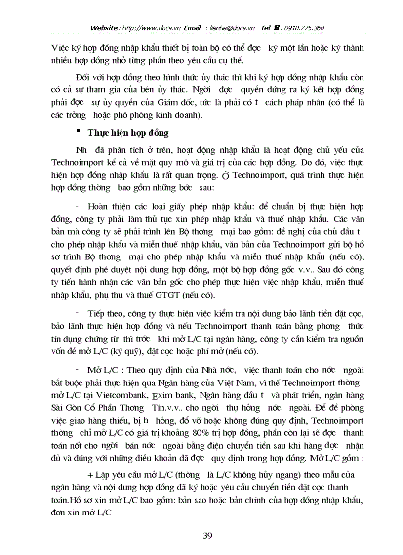 image for page Một số giải pháp nhằm hoàn thiện quy trình nhập khẩu thiết bị toàn bộ tại công ty xuất nhập khẩu thiết bị toàn bộ và kỹ thuật