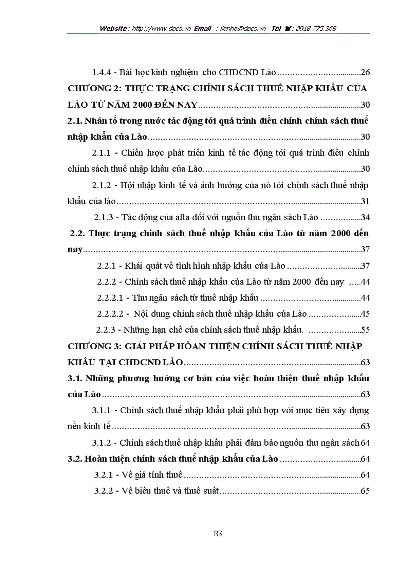 image for page Hoàn thiện chớnh sỏch thuế nhập khẩu gúp phần phỏt triển kinh tế Lào để làm luận văn thạc sỹ của mỡnh trong khoỏ học tại Việt Nam