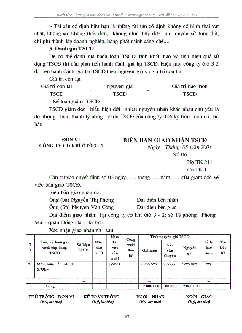 image for page Công tác hoạch toán kế toán tại C ty cơ khí ô tô 3 2 lt KTTH gt