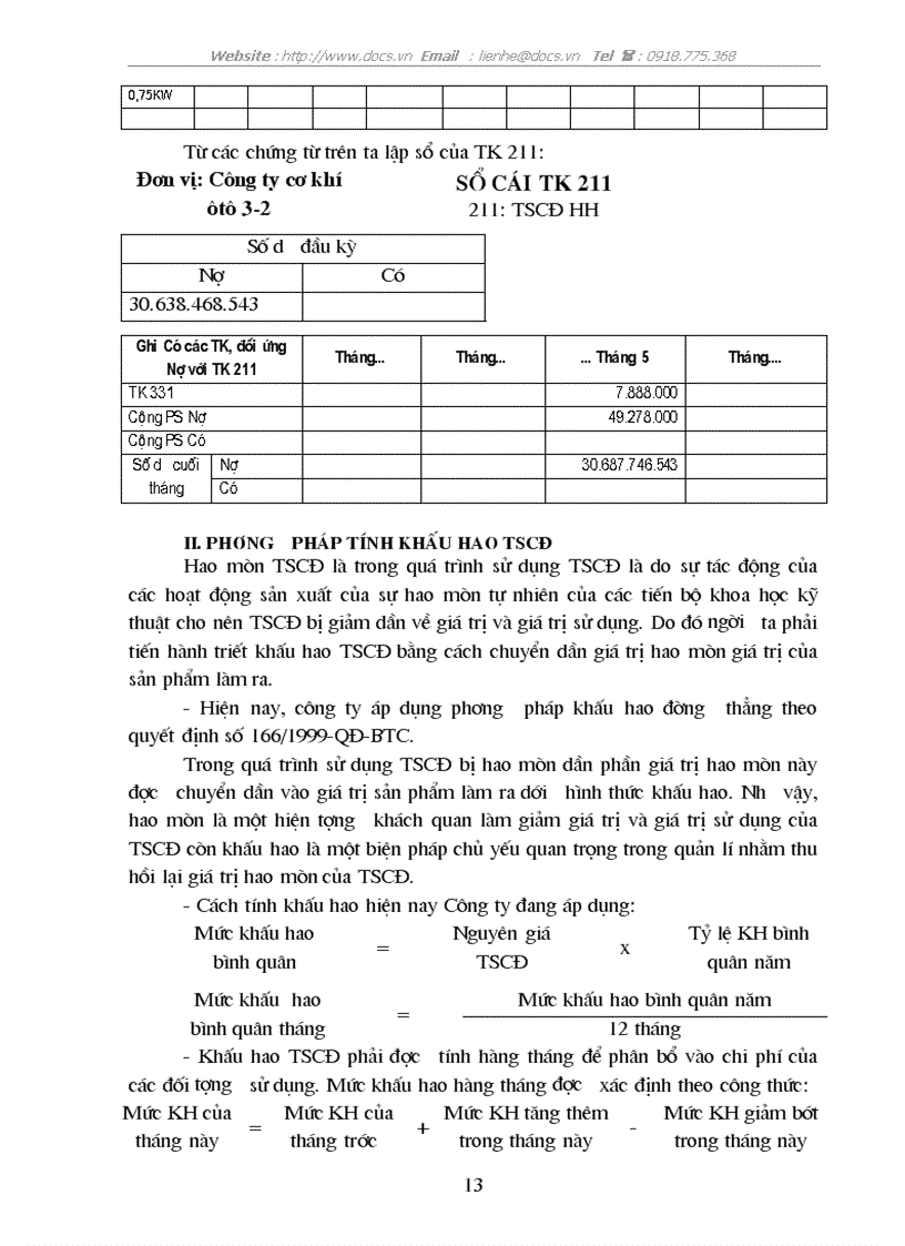 image for page Công tác hoạch toán kế toán tại C ty cơ khí ô tô 3 2 lt KTTH gt