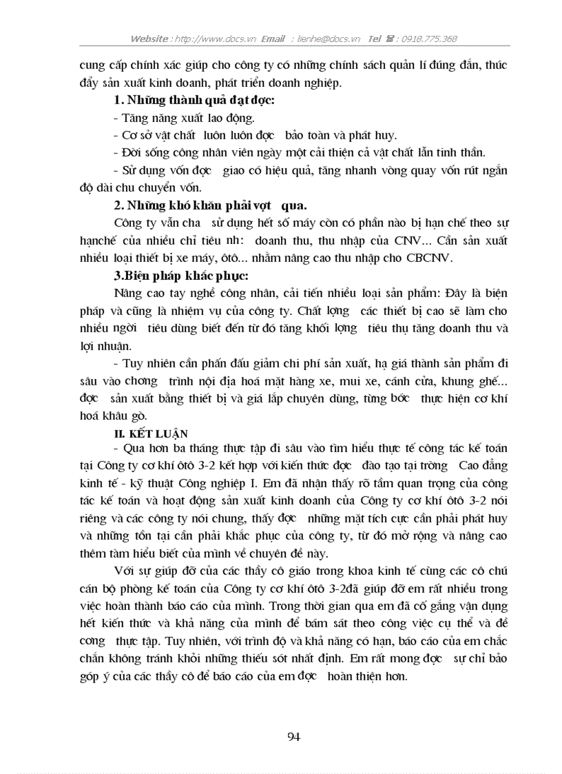 image for page Công tác hoạch toán kế toán tại C ty cơ khí ô tô 3 2 lt KTTH gt