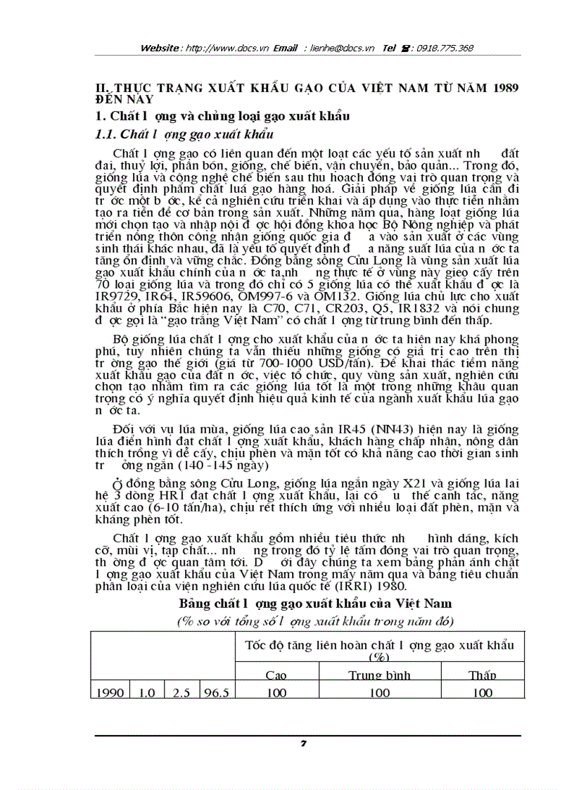 image for page Đánh giá về tình hình xuất khẩu gạo ở việt nam trong giai đoạn 1989 2003