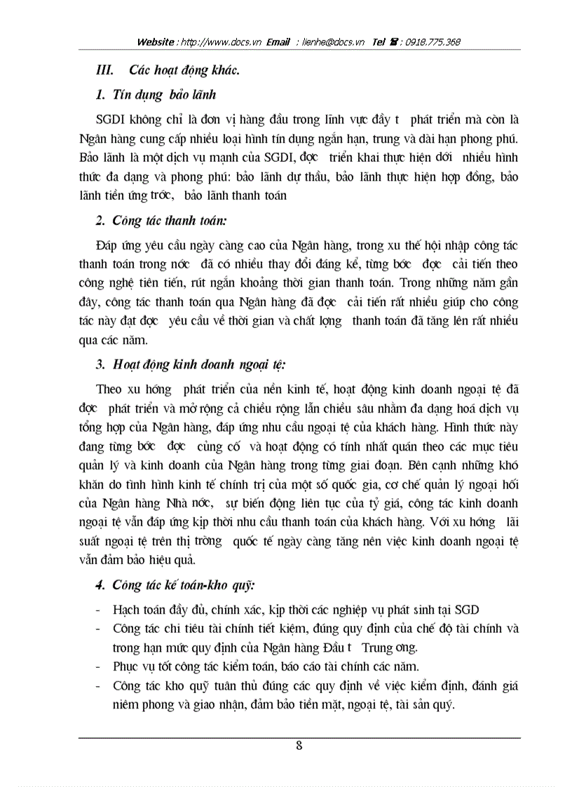 image for page Báo cáo tổng hợp Sở GDI Ngân hàng ĐT PTVN