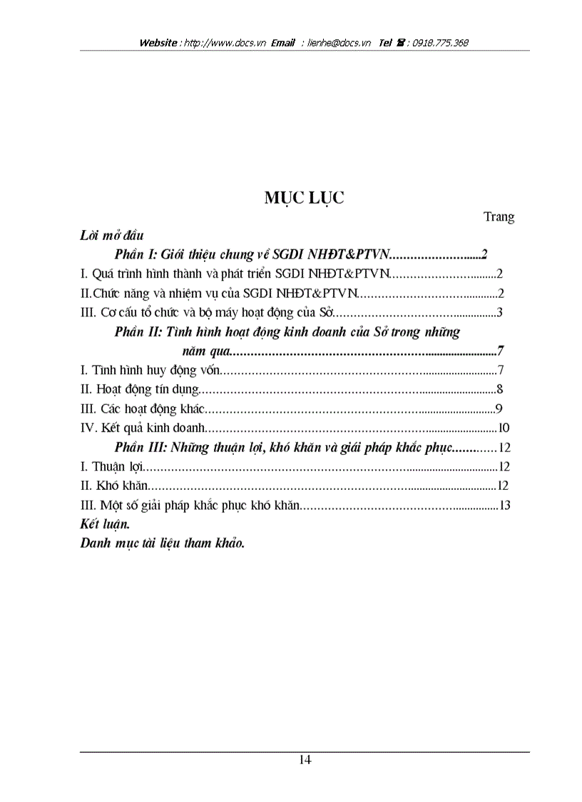 image for page Báo cáo tổng hợp Sở GDI Ngân hàng ĐT PTVN