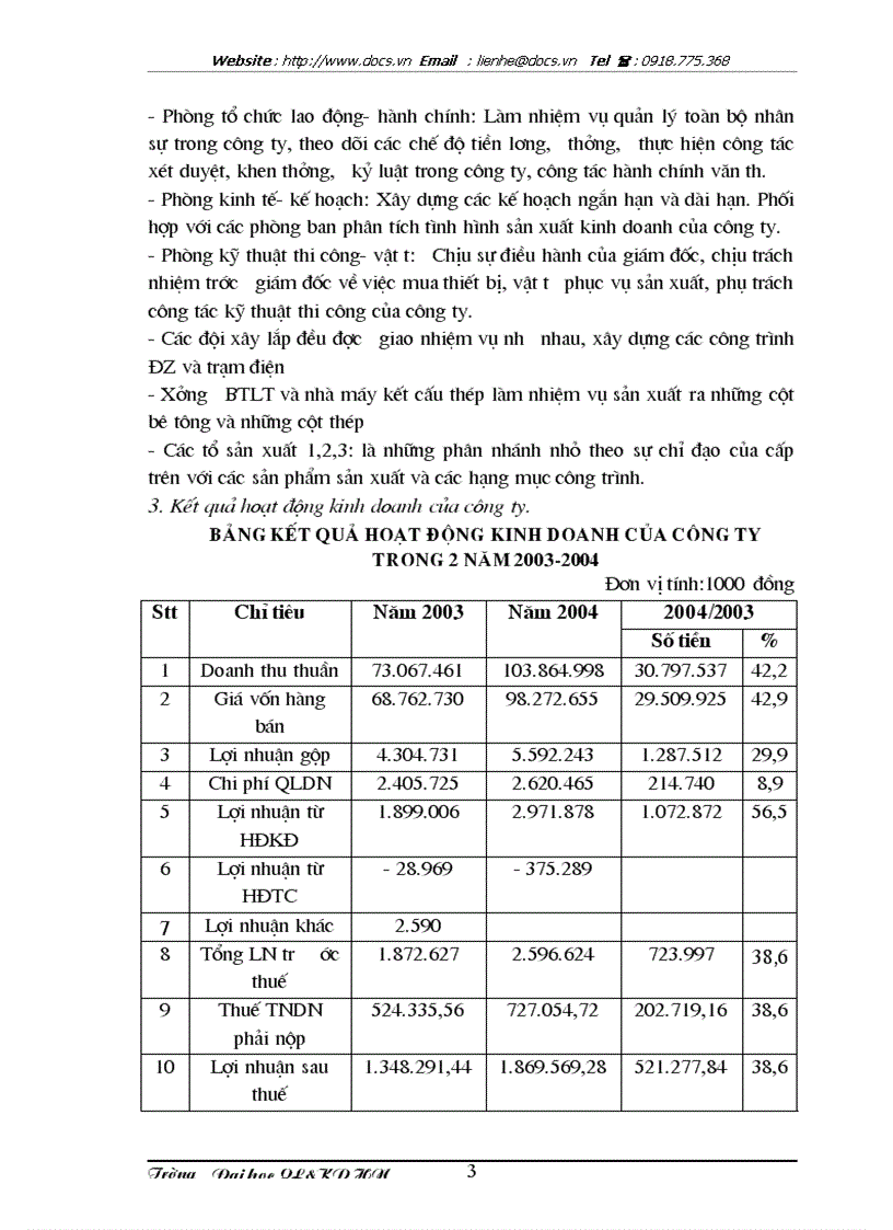 image for page Báo cáo tổng hợp tại Công ty cổ phần xây lắp điện 3 4 Nghệ An