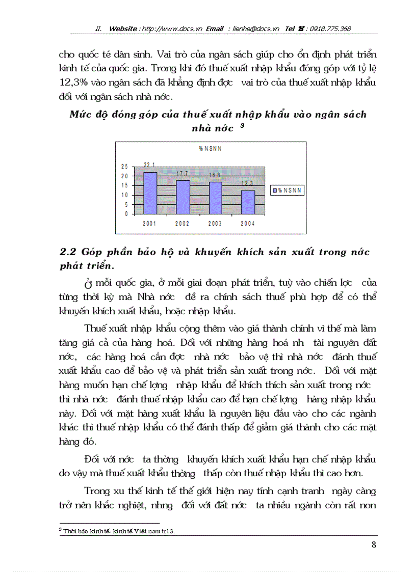 image for page Thuế xuất nhập khẩu và hiện tượng thất thu thuế nhập khẩu ở Việt nam hiện nay
