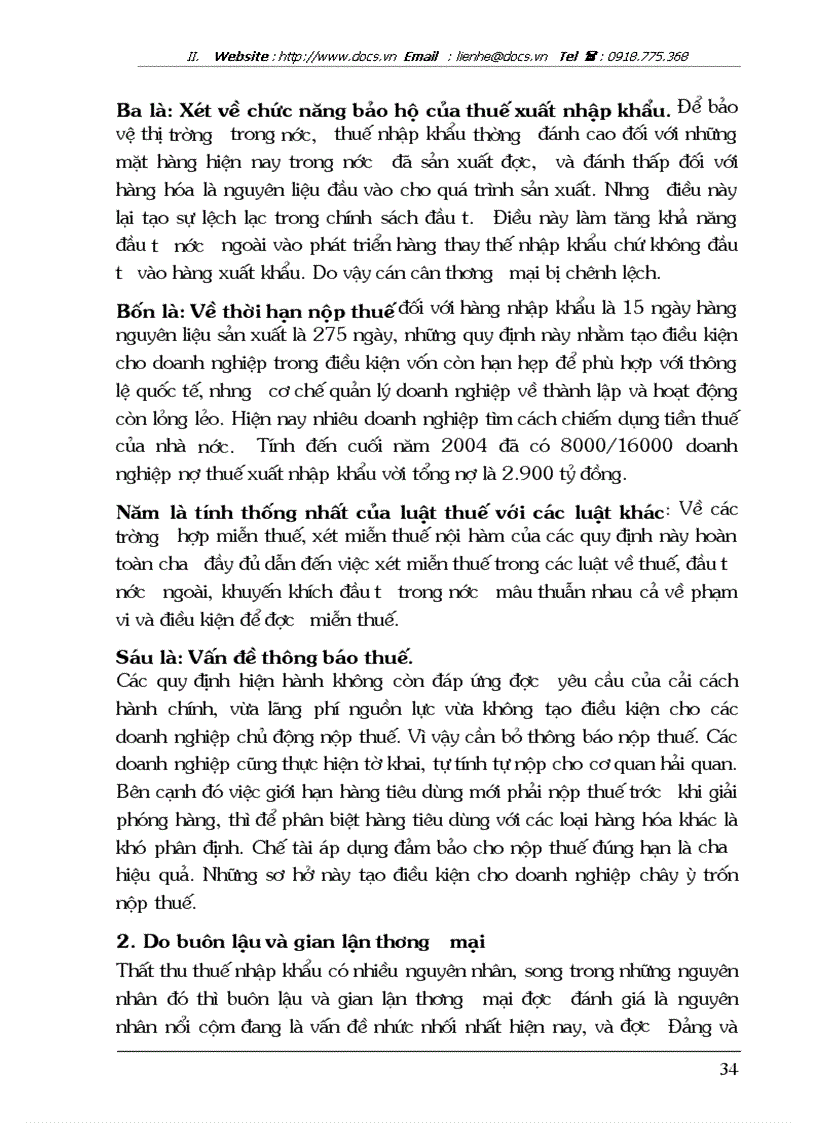 image for page Thuế xuất nhập khẩu và hiện tượng thất thu thuế nhập khẩu ở Việt nam hiện nay