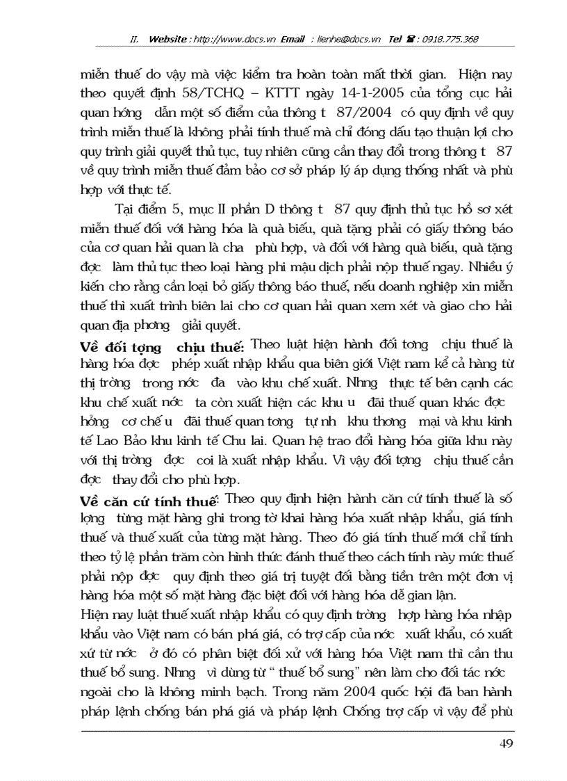 image for page Thuế xuất nhập khẩu và hiện tượng thất thu thuế nhập khẩu ở Việt nam hiện nay