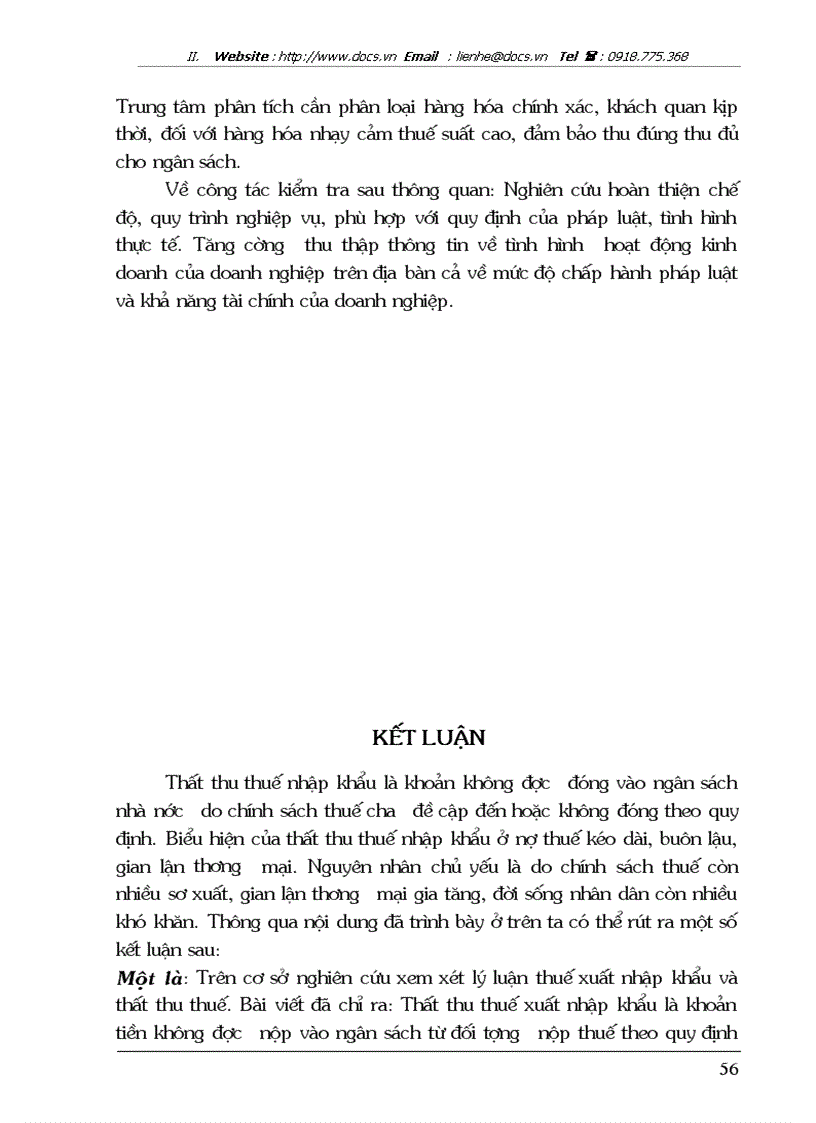 image for page Thuế xuất nhập khẩu và hiện tượng thất thu thuế nhập khẩu ở Việt nam hiện nay