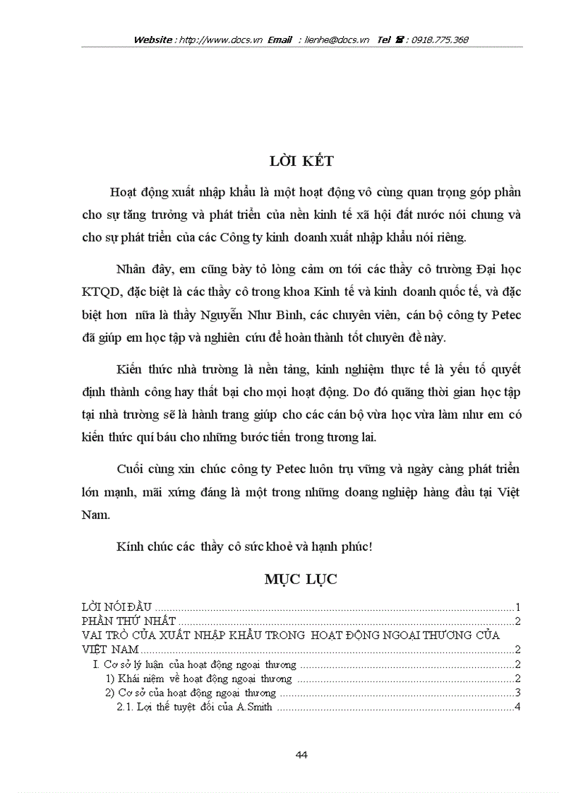 image for page Giải pháp đẩy mạnh hoạt động xuất nhập khẩu của Công ty Thương mại Kỹ thuật và Đầu tư PETEC