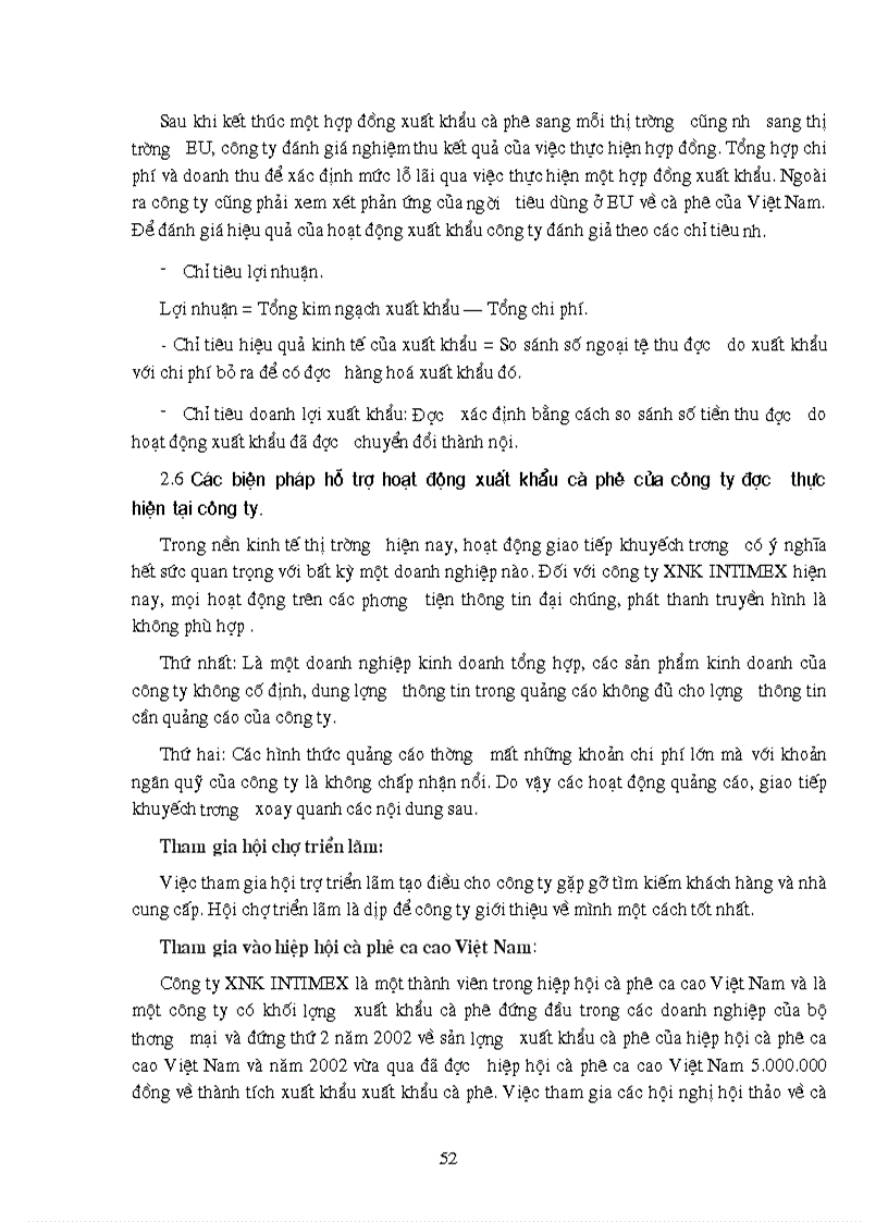 image for page Hoạt động xuất khẩu cà phê sang thị trường EU của công ty xuất khẩu INTIMEX