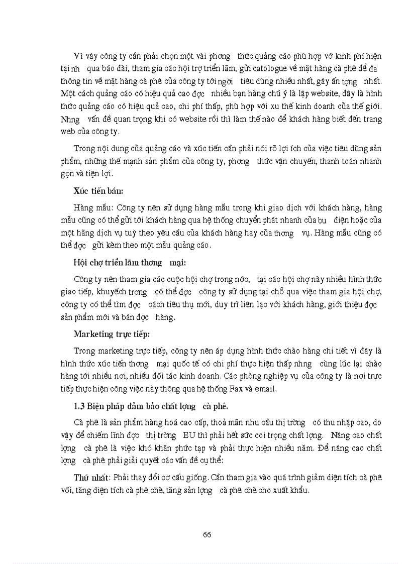 image for page Hoạt động xuất khẩu cà phê sang thị trường EU của công ty xuất khẩu INTIMEX