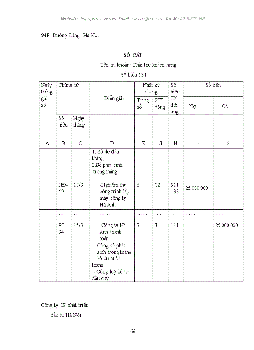 image for page Tổ chức kế toán của C ty CP phát triển đầu tư Hà Nội lt kiến tập gt