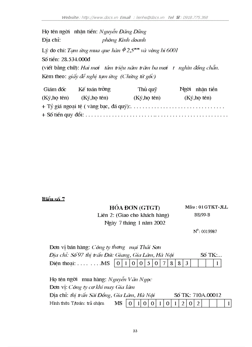 image for page Hoàn thiện tổ chức kế toán vật liệu tại công ty cơ khí may Gia Lâm