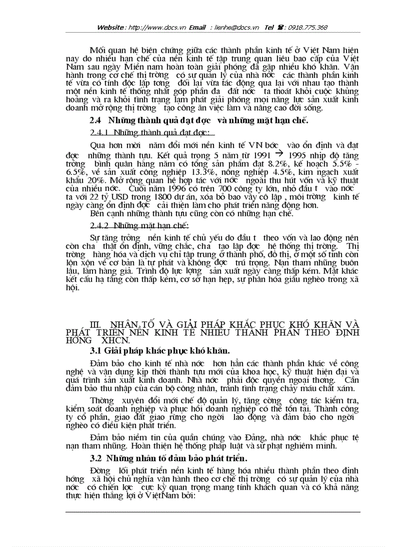 image for page Vấn đề phát triển nền kinh tế hàng hoá nhiều thành phần theo định hướng XHCN