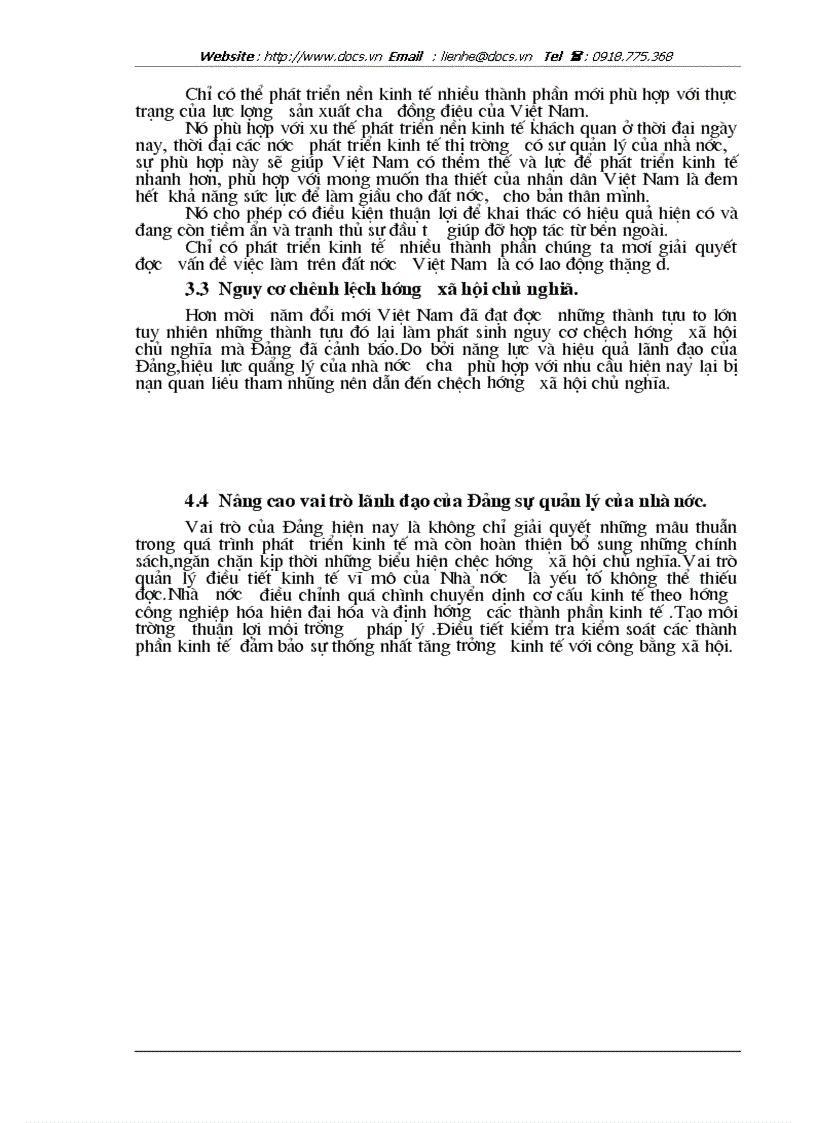 image for page Vấn đề phát triển nền kinh tế hàng hoá nhiều thành phần theo định hướng XHCN
