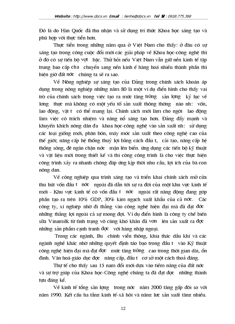 image for page Ýthức và vai trò của tri thức khoa học trong công cuộc đổi mới của Việt Nam