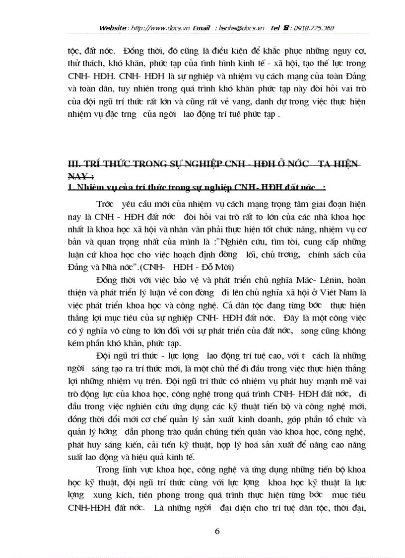 image for page Trí thức trong sự nghiệp Công nghiệp hoá Hiện đại hoá ở nước ta hiện nay