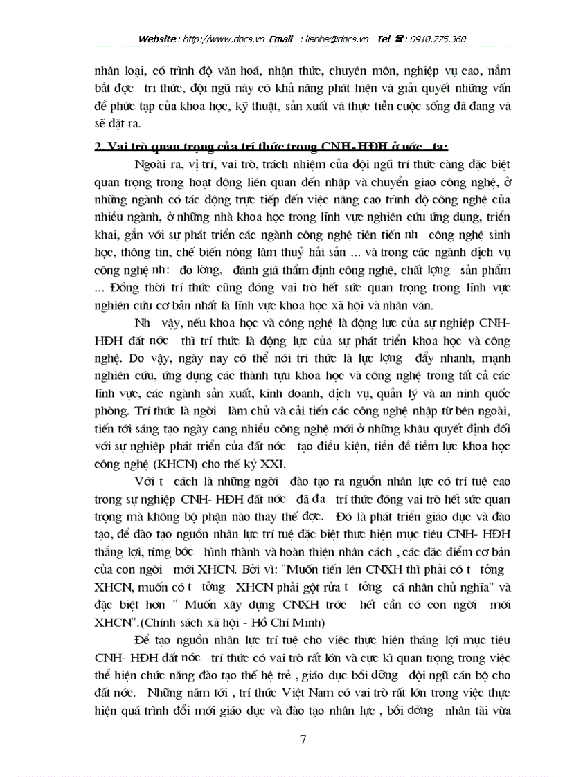 image for page Trí thức trong sự nghiệp Công nghiệp hoá Hiện đại hoá ở nước ta hiện nay