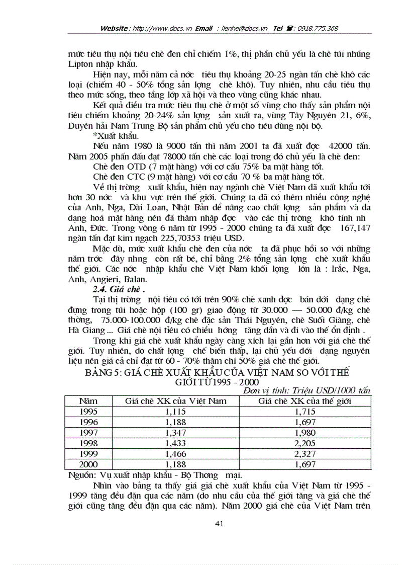 image for page Phương hướng và giải pháp nhằm đẩy mạnh hoạt động xuất khẩu chè tại Tổng Công Ty chè Việt Nam