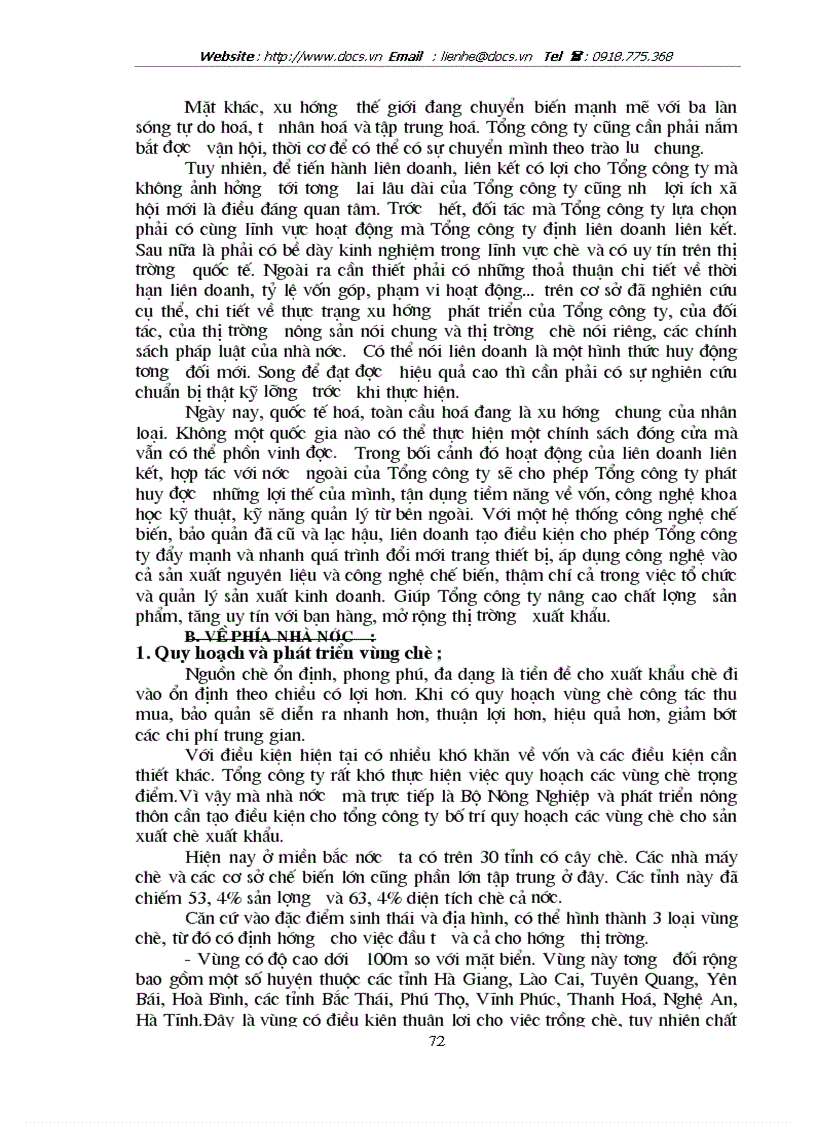 image for page Phương hướng và giải pháp nhằm đẩy mạnh hoạt động xuất khẩu chè tại Tổng Công Ty chè Việt Nam