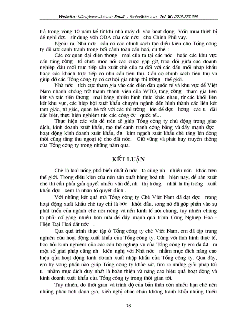 image for page Phương hướng và giải pháp nhằm đẩy mạnh hoạt động xuất khẩu chè tại Tổng Công Ty chè Việt Nam