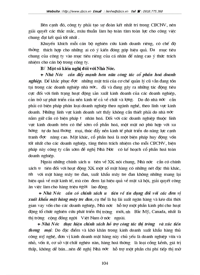 image for page Một số giải pháp nhằm thúc đẩy xuất khẩu nhóm hàng mây tre đan tại công ty xuất nhập khẩu tạp phẩm Hà Nội TOCONTAP