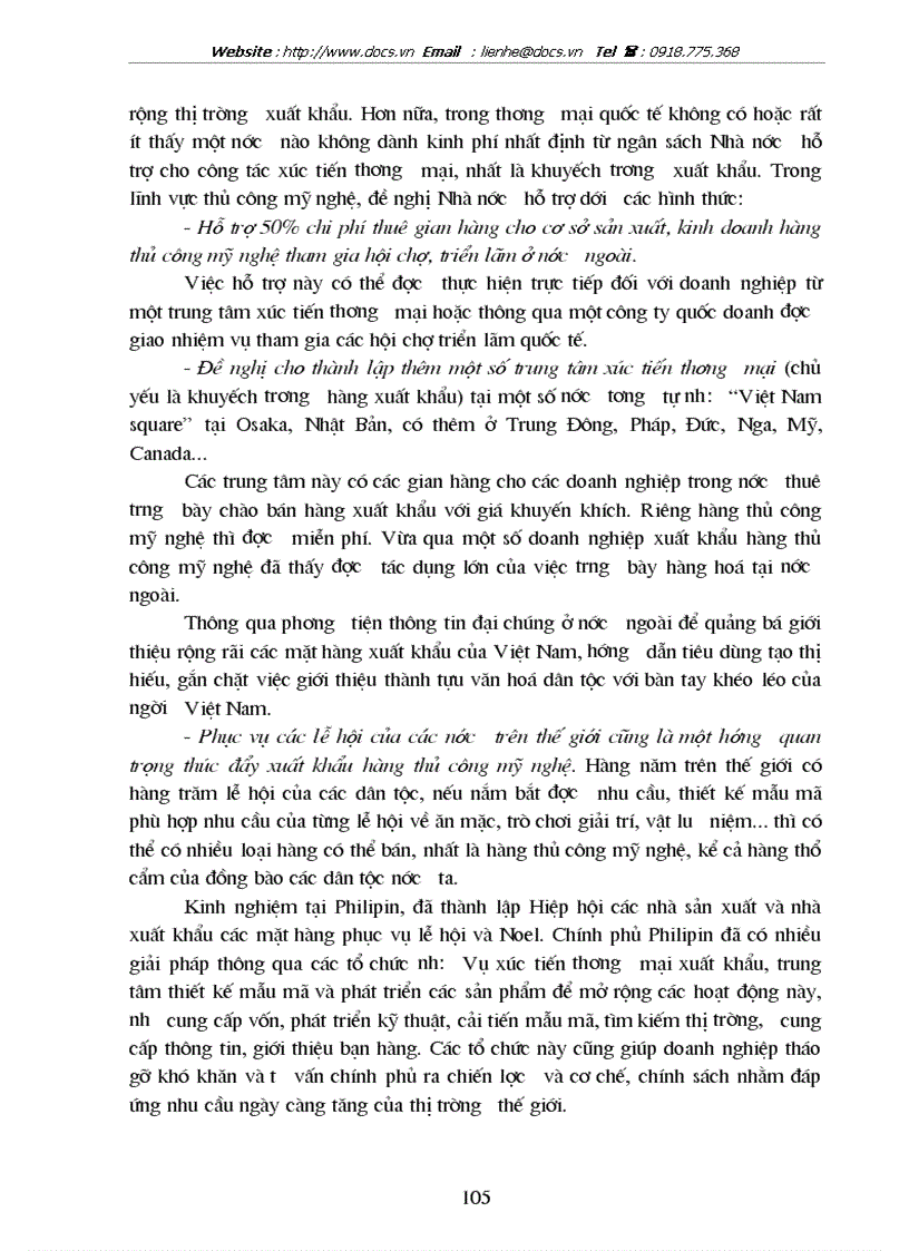 image for page Một số giải pháp nhằm thúc đẩy xuất khẩu nhóm hàng mây tre đan tại công ty xuất nhập khẩu tạp phẩm Hà Nội TOCONTAP