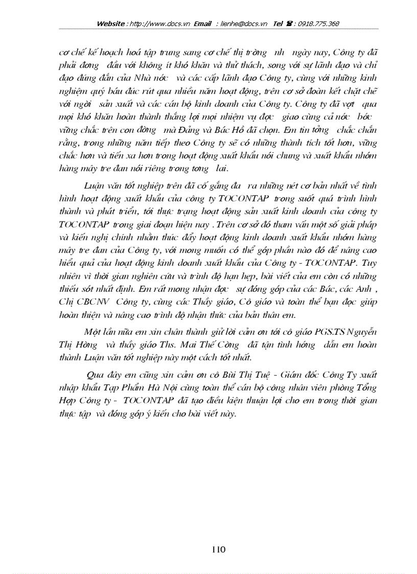 image for page Một số giải pháp nhằm thúc đẩy xuất khẩu nhóm hàng mây tre đan tại công ty xuất nhập khẩu tạp phẩm Hà Nội TOCONTAP