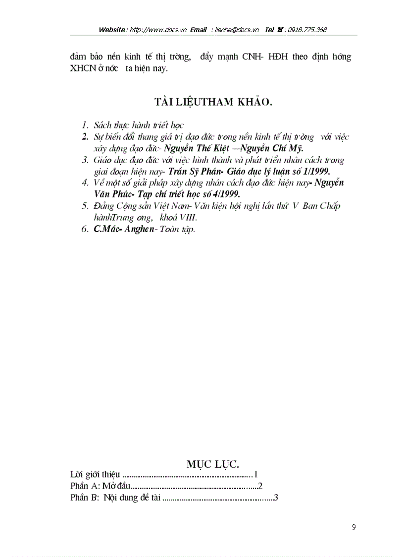 image for page Nhân cách con người trong nền kinh tế thị trường