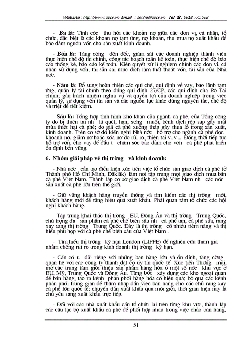 image for page Phát triển xuất khẩu nhập khẩu sản xuất cà phê của công ty cà phê Việt Nam