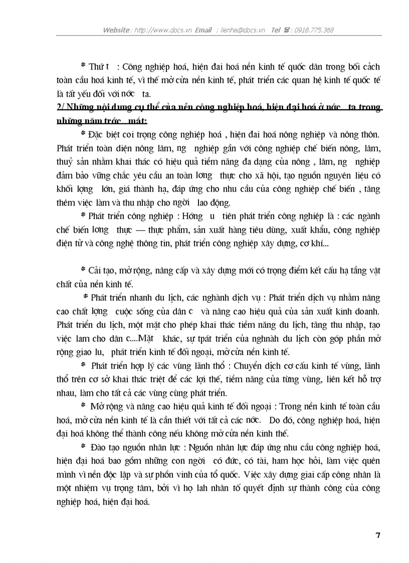 image for page Vì sao CNH TBCN bắt đầu từ công nghiệp nhẹ